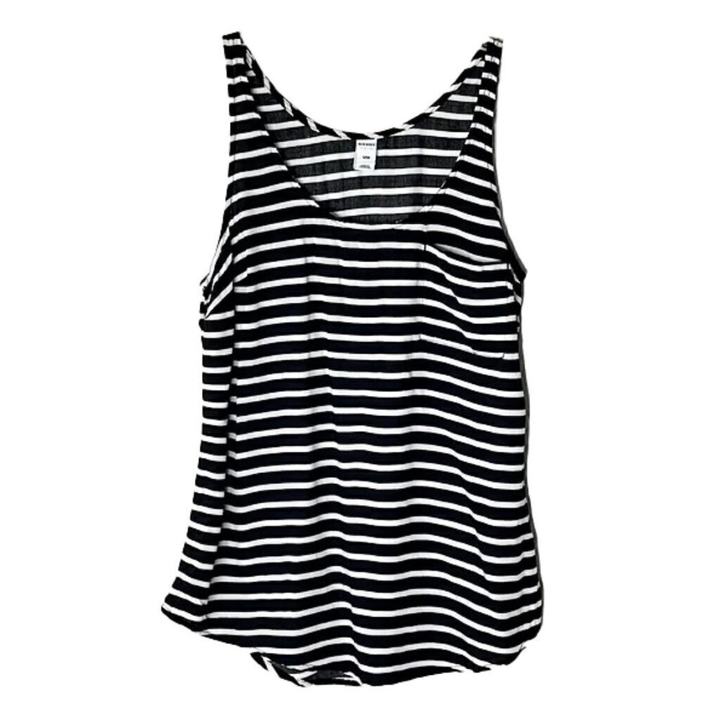 ❤️ OLD NAVY Striped Tank Top With Front Pocket Size S